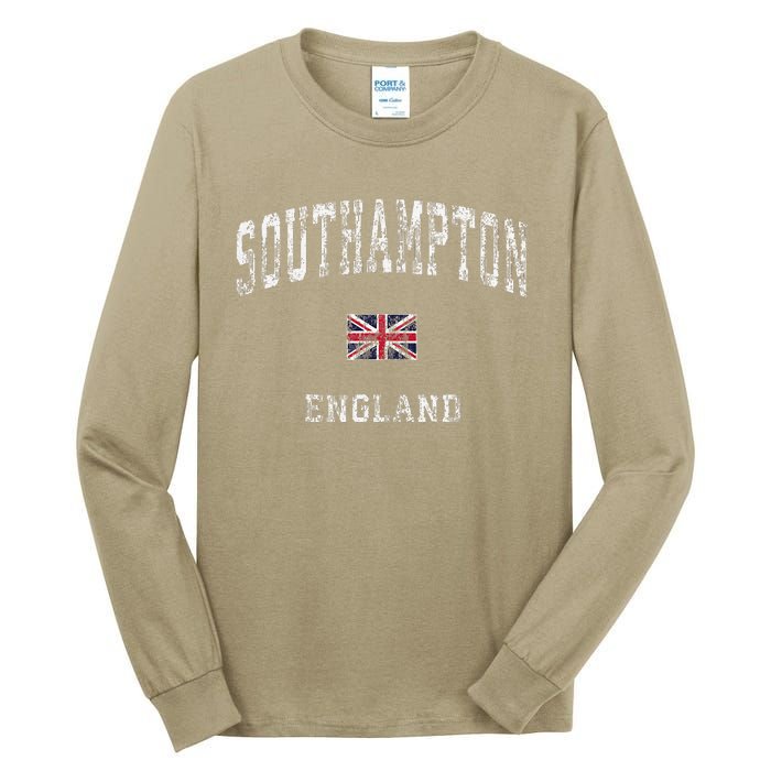 Southampton England Vintage Athletic Sports Tall Long Sleeve T-Shirt