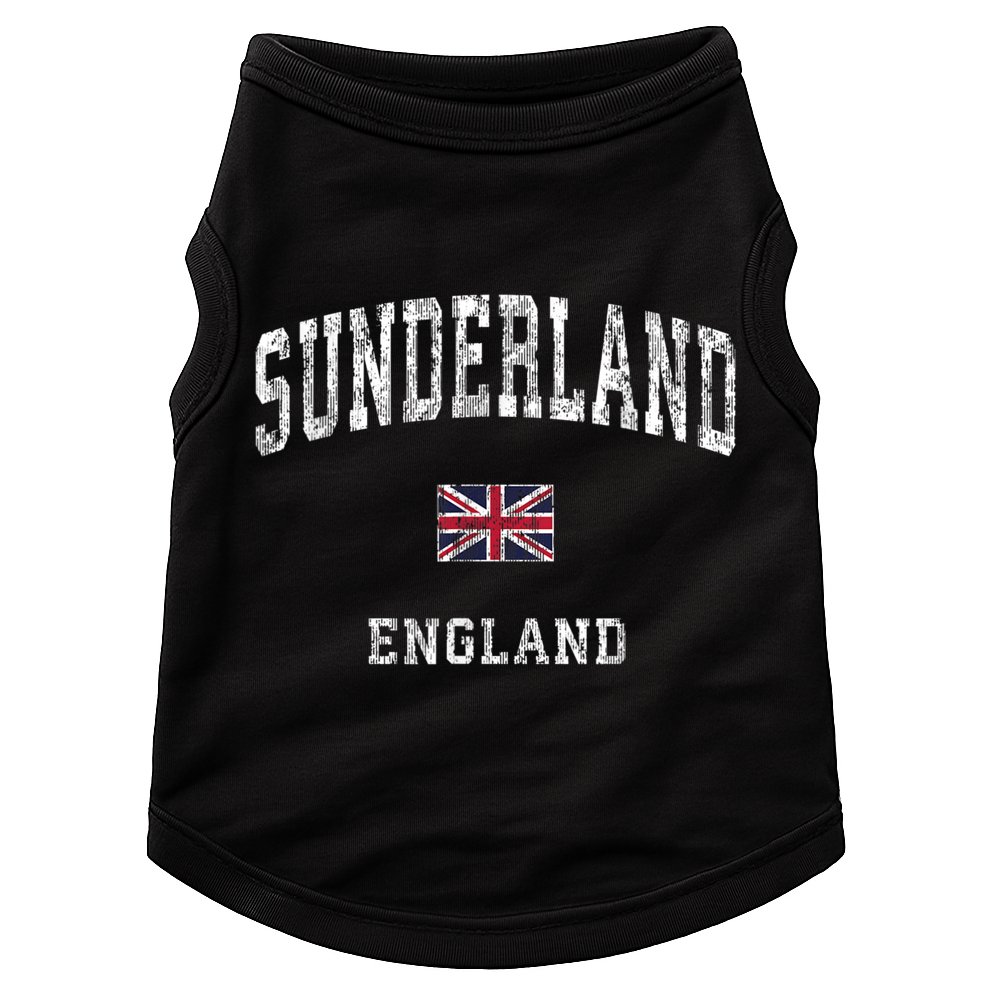 Sunderland England Vintage Athletic Sports Design Doggie Tank