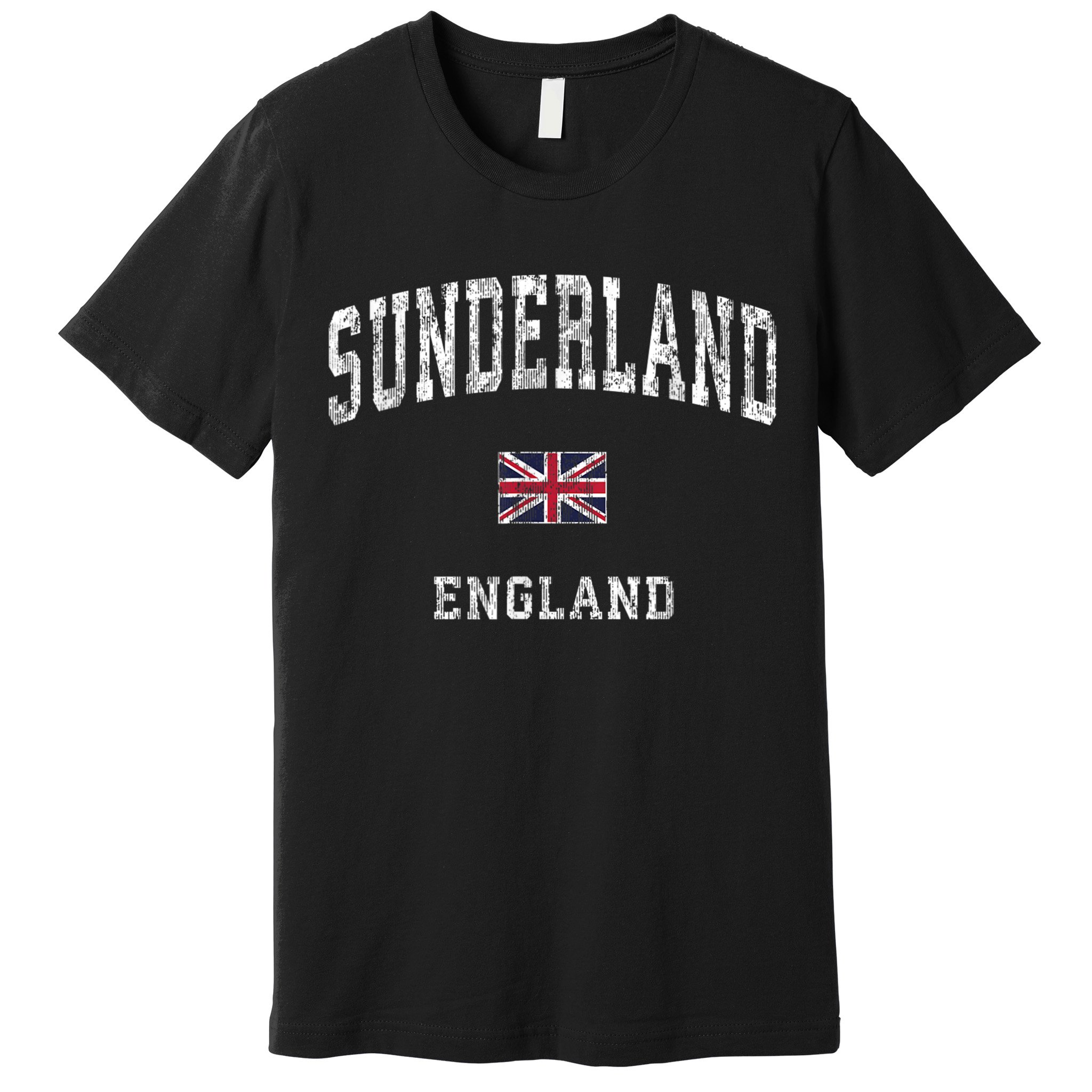 Sunderland England Vintage Athletic Sports Design Premium T-Shirt