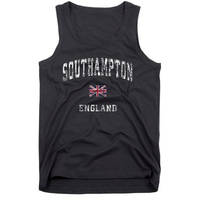 Southampton England Vintage Athletic Sports Design Tank Top