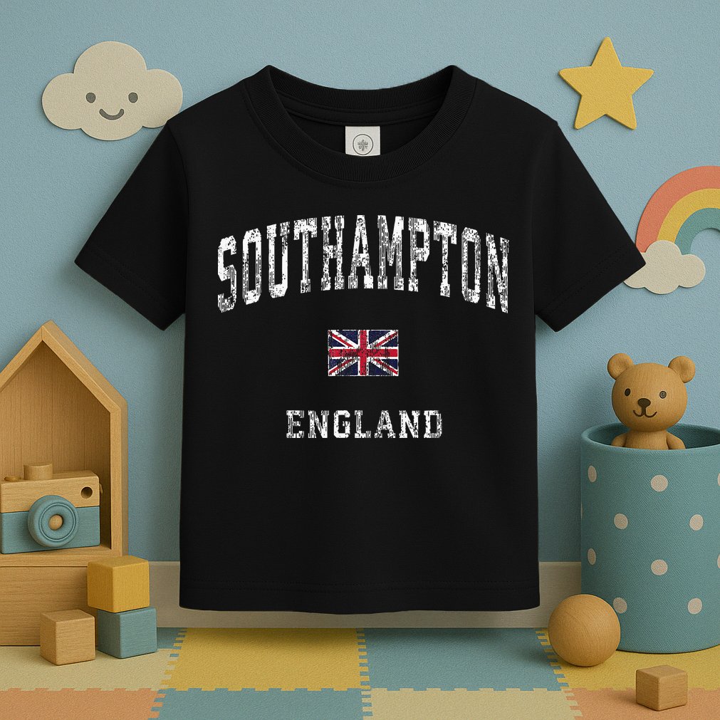 Southampton England Vintage Athletic Sports Design Toddler T-Shirt