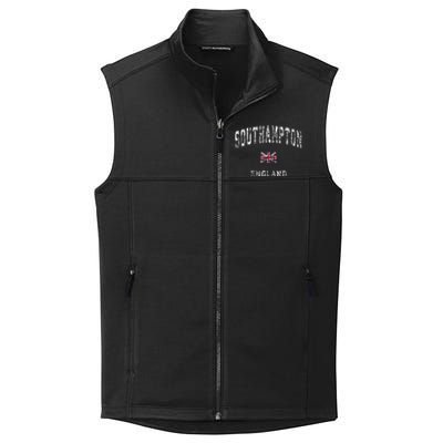 Southampton England Vintage Athletic Sports Design Collective Smooth Fleece Vest