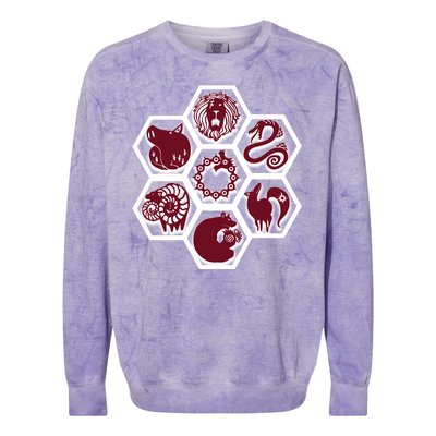 Seven Deadly Sins Emblems Colorblast Crewneck Sweatshirt