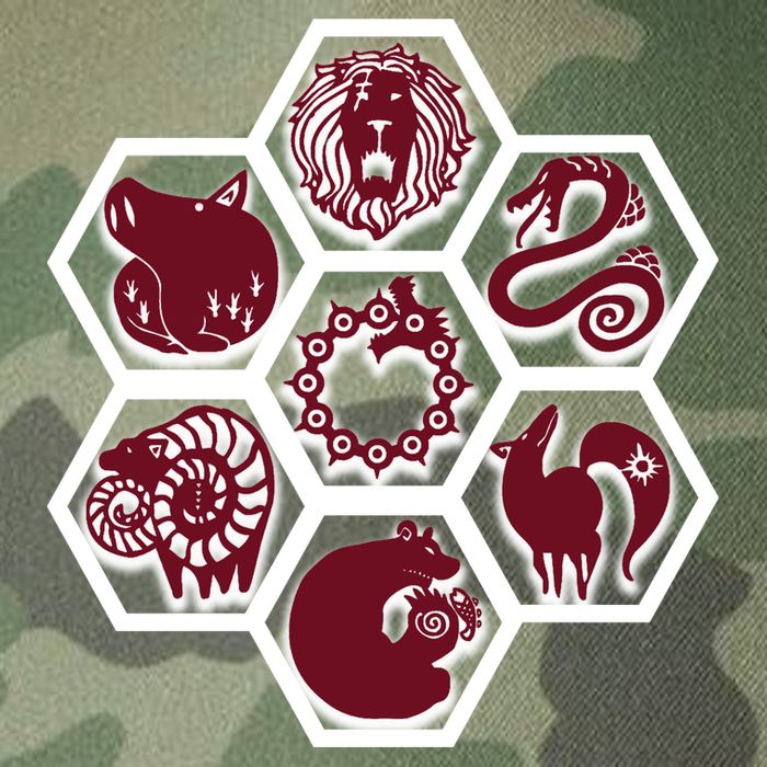 Seven Deadly Sins Emblems Legacy Tie Dye Trucker Hat