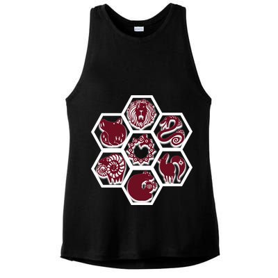 Seven Deadly Sins Emblems Ladies PosiCharge Tri-Blend Wicking Tank