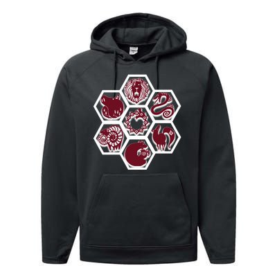 Seven Deadly Sins Emblems Performance Fleece Hoodie