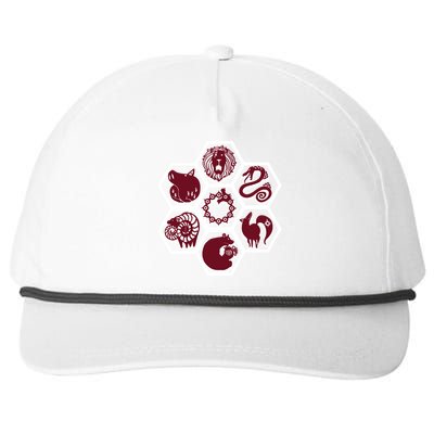 Seven Deadly Sins Emblems Snapback Five-Panel Rope Hat