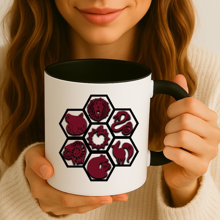 Seven Deadly Sins Emblems Mug