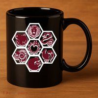 Seven Deadly Sins Emblems 11oz C Handle Ceramic Mug
