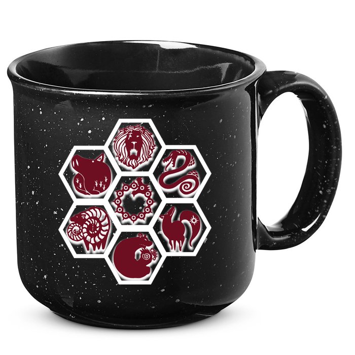 Seven Deadly Sins Emblems 15oz Campfire Ceramic Mug