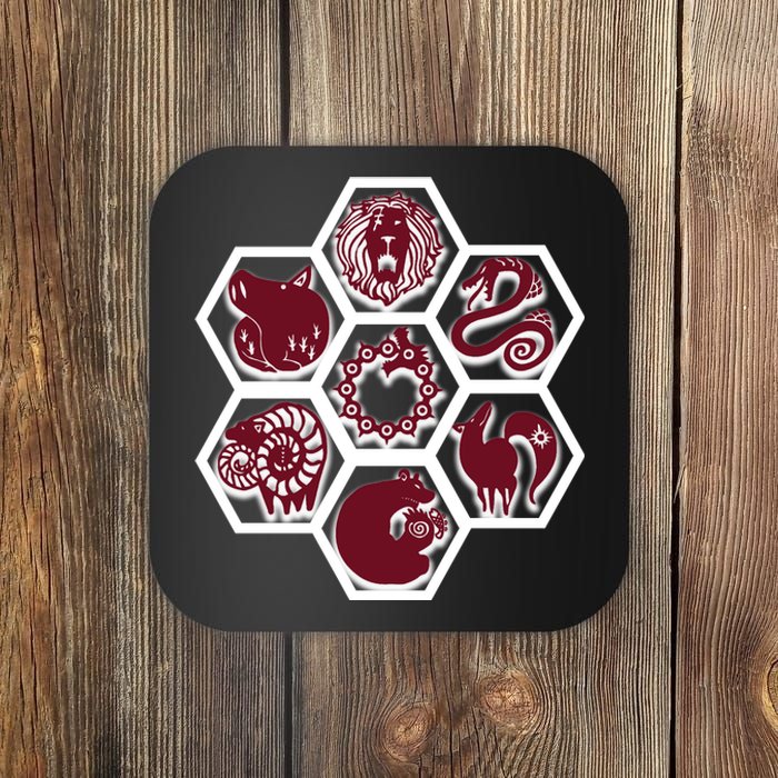 Seven Deadly Sins Emblems Coaster