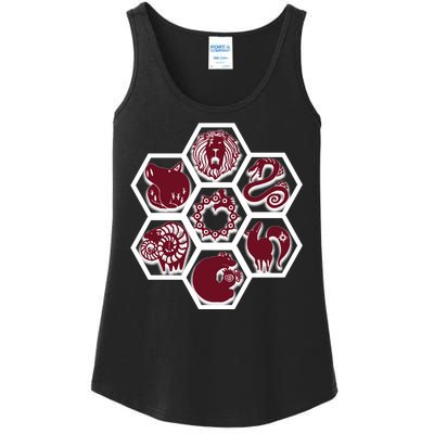 Seven Deadly Sins Emblems Ladies Essential Tank