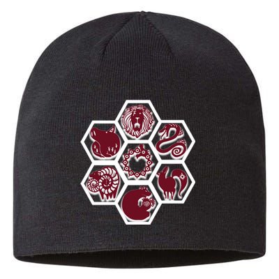 Seven Deadly Sins Emblems Sustainable Beanie