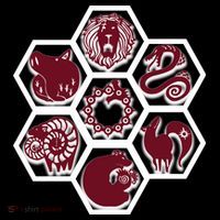 Seven Deadly Sins Emblems 16 in Basic Backpack