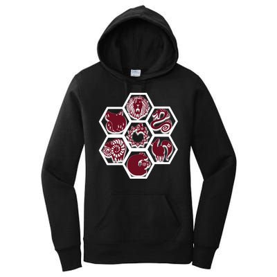 Seven Deadly Sins Emblems Women's Pullover Hoodie