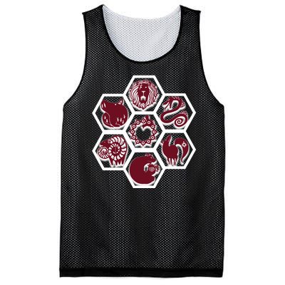 Seven Deadly Sins Emblems Mesh Reversible Basketball Jersey Tank