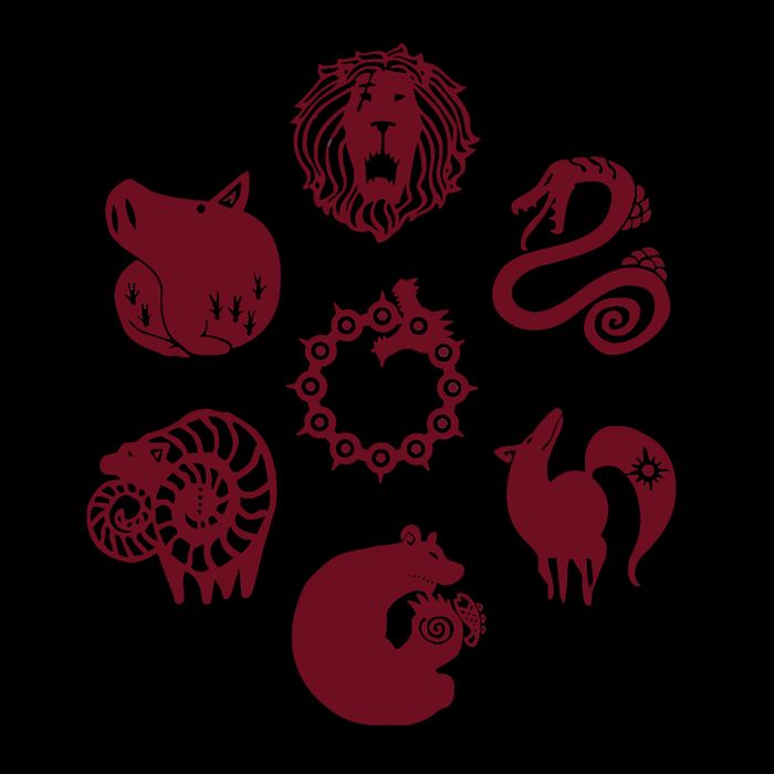 Seven Deadly Sins Emblems 16oz Travel Tumbler