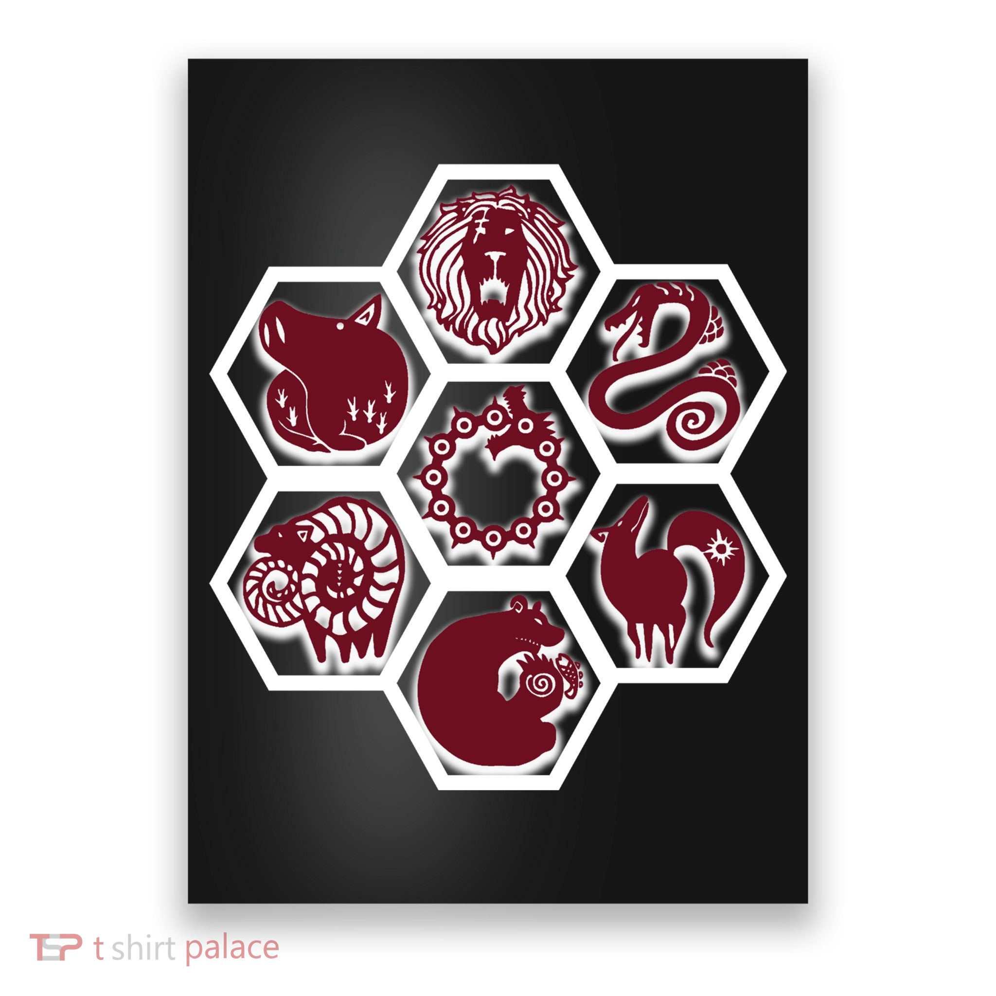 Seven Deadly Sins Emblems Poster