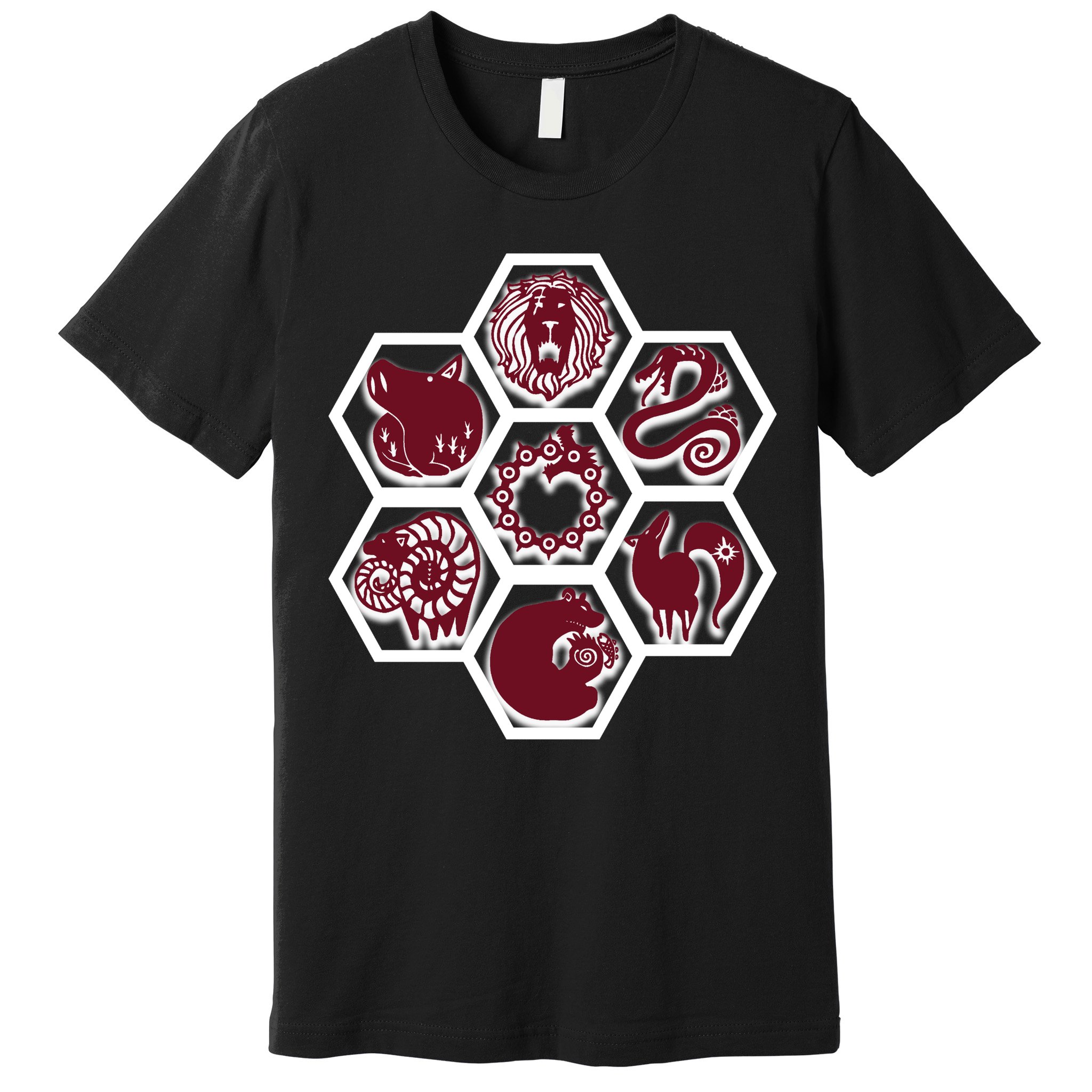 Seven Deadly Sins Emblems Premium T-Shirt