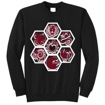Seven Deadly Sins Emblems Tall Sweatshirt