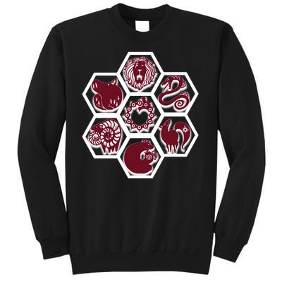 Seven Deadly Sins Emblems Tall Sweatshirt