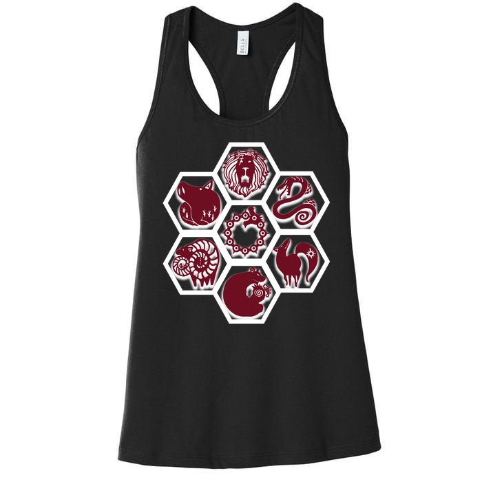 Seven Deadly Sins Emblems Women's Racerback Tank