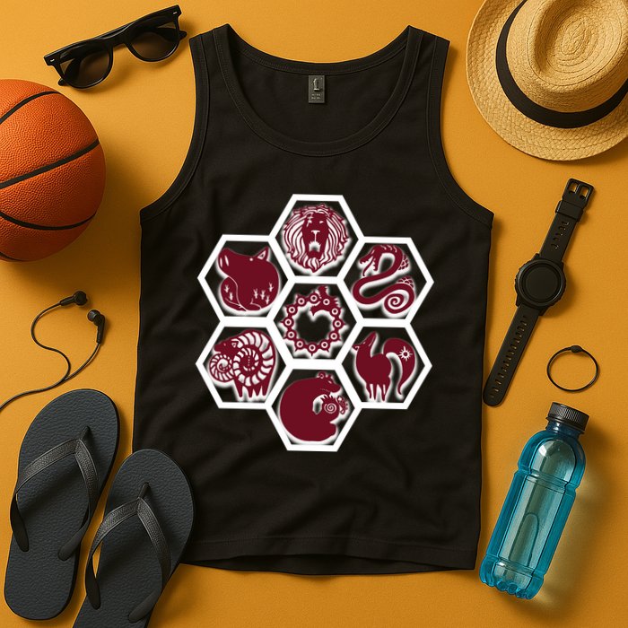 Seven Deadly Sins Emblems Tank Top