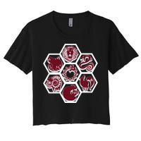 Seven Deadly Sins Emblems Women's Crop Top Tee