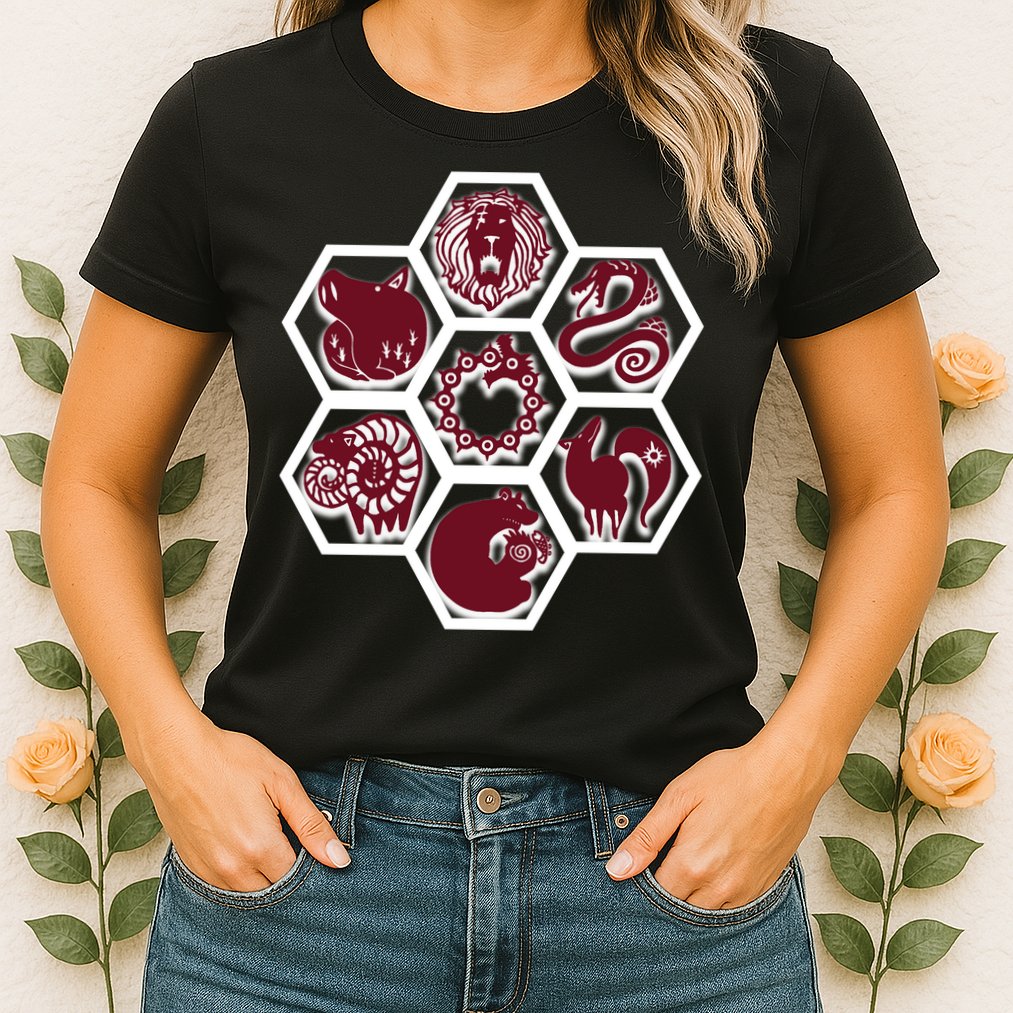 Seven Deadly Sins Emblems Womens T-Shirt