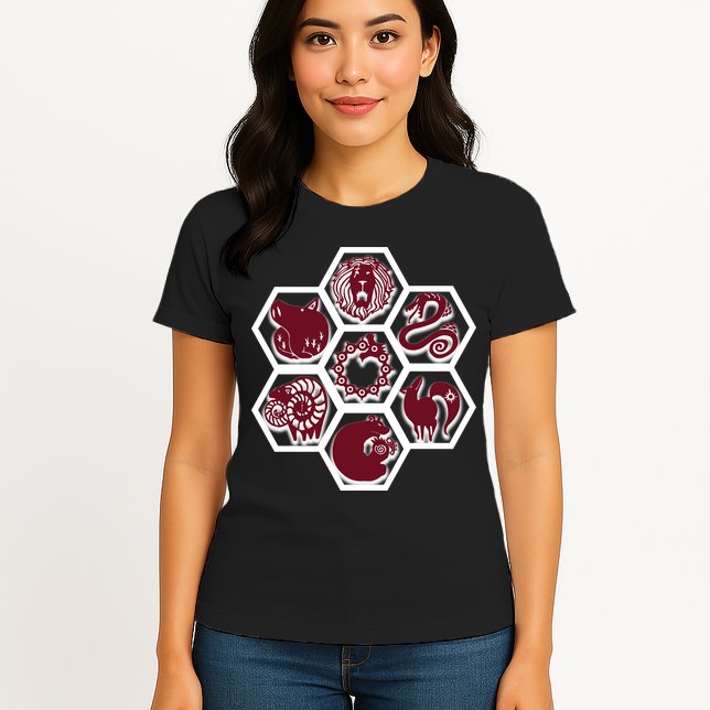Seven Deadly Sins Emblems Womens T-Shirt