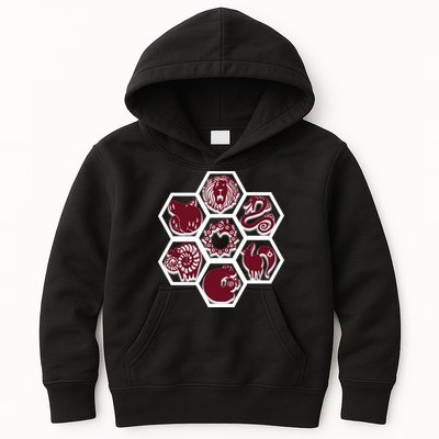 Seven Deadly Sins Emblems Kids Hoodie
