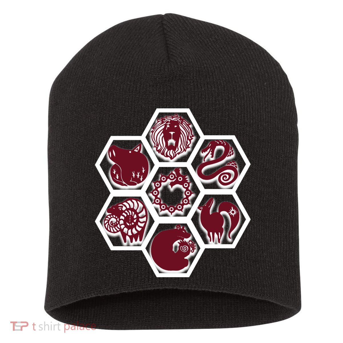 Seven Deadly Sins Emblems Short Acrylic Beanie