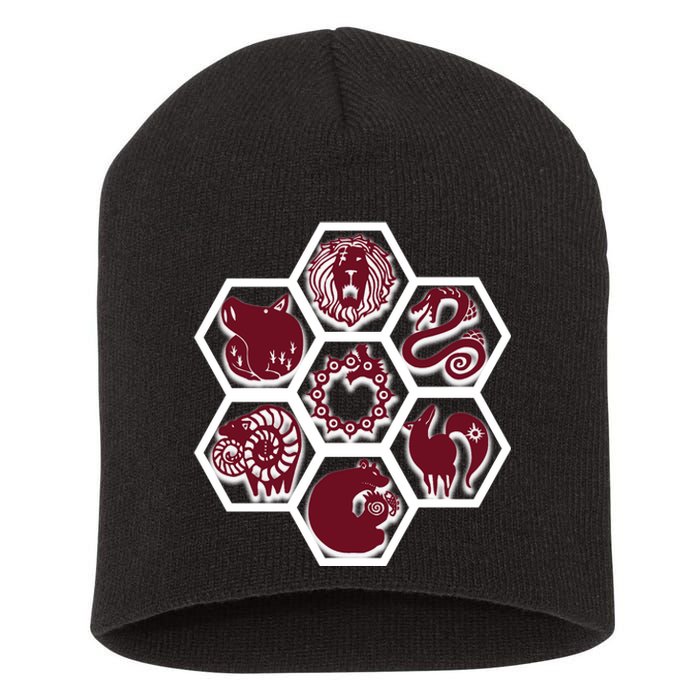 Seven Deadly Sins Emblems Short Acrylic Beanie