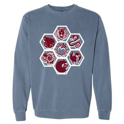 Seven Deadly Sins Emblems Garment-Dyed Sweatshirt