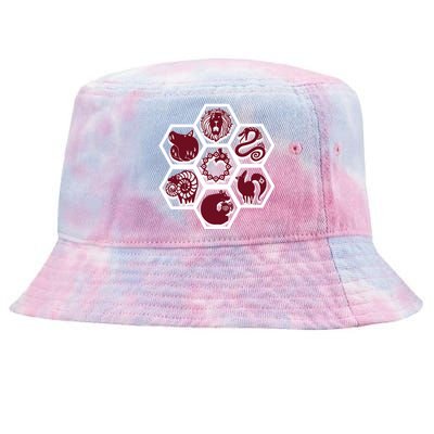 Seven Deadly Sins Emblems Tie-Dyed Bucket Hat