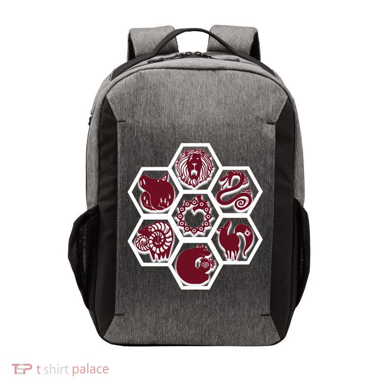 Seven Deadly Sins Emblems Vector Backpack