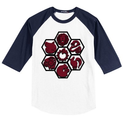 Seven Deadly Sins Emblems Baseball Sleeve Shirt