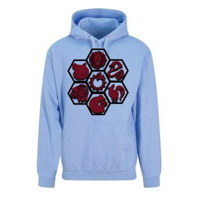 Seven Deadly Sins Emblems Unisex Surf Hoodie