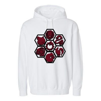 Seven Deadly Sins Emblems Garment-Dyed Fleece Hoodie