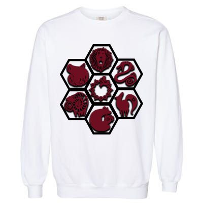 Seven Deadly Sins Emblems Garment-Dyed Sweatshirt