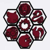 Seven Deadly Sins Emblems Garment-Dyed Sweatshirt
