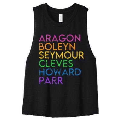 Six Ex Wife British History Historian Musical Lover Women's Racerback Cropped Tank