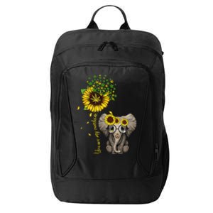 Sunflower Elephant Weed Leaf Canabis 420 Marijuana City Backpack