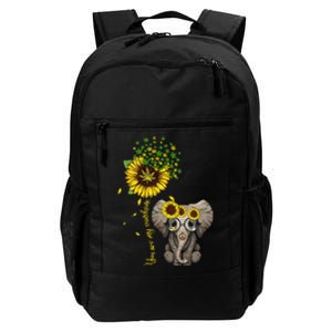 Sunflower Elephant Weed Leaf Canabis 420 Marijuana Daily Commute Backpack