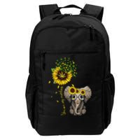 Sunflower Elephant Weed Leaf Canabis 420 Marijuana Daily Commute Backpack