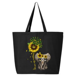 Sunflower Elephant Weed Leaf Canabis 420 Marijuana 25L Jumbo Tote