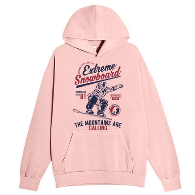 Snowboard Extreme Winter Sport Snowboarder Gift Urban Pullover Hoodie