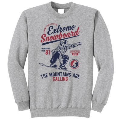 Snowboard Extreme Winter Sport Snowboarder Gift Sweatshirt