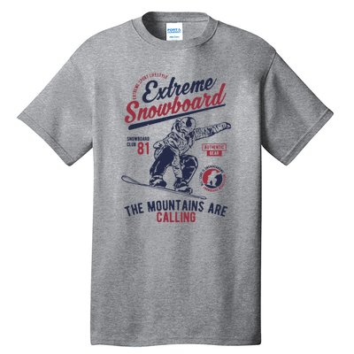 Snowboard Extreme Winter Sport Snowboarder Gift Tall T-Shirt