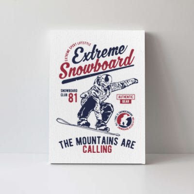 Snowboard Extreme Winter Sport Snowboarder Gift Canvas